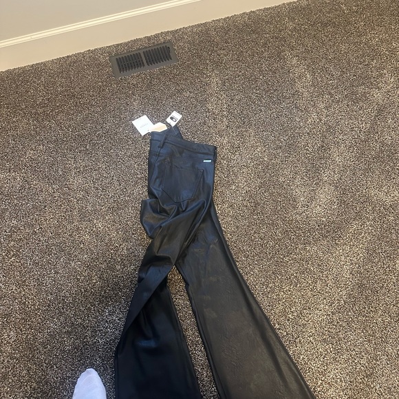 Brand New Black Leather Kancan Flares, Size 29/33 - Picture 3 of 3